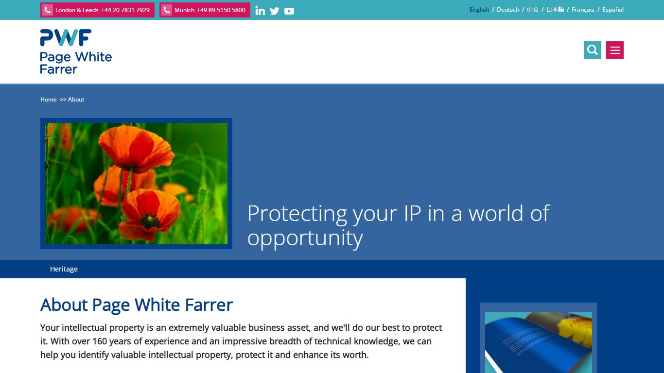 About Us | Page White Farrer