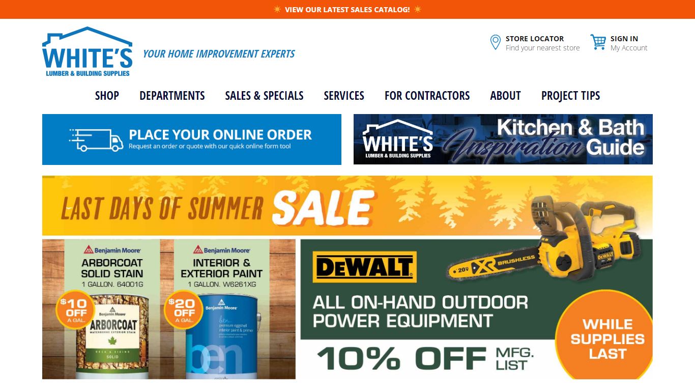 Home - White's Lumber & Building Supplies